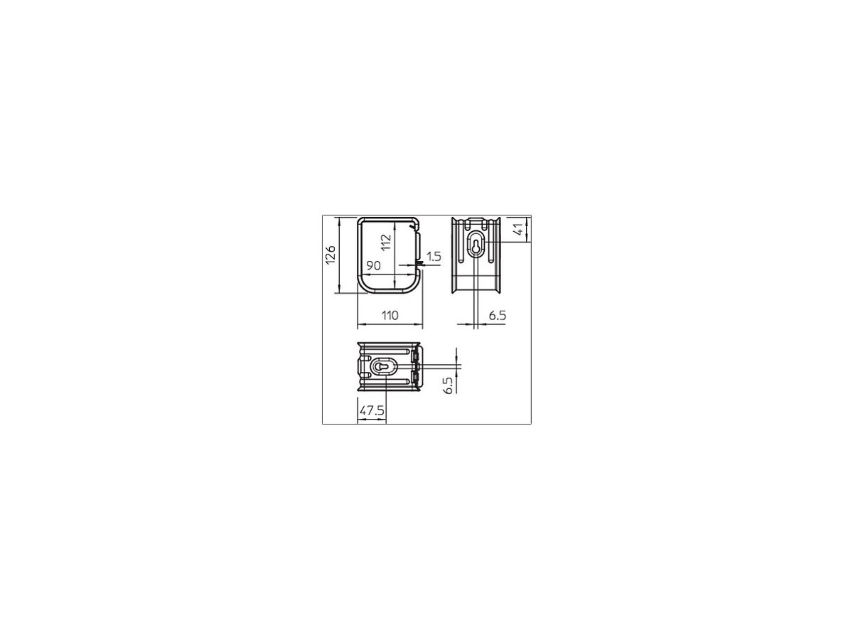 Sammelhalterung Bettermann 70×3×1.5mm² verzinkt