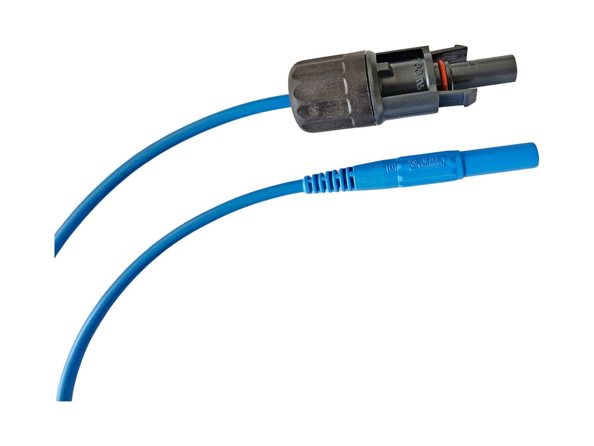 PV-Adaptermessleitung ELBRO MC4 1.5m 1mm² blau