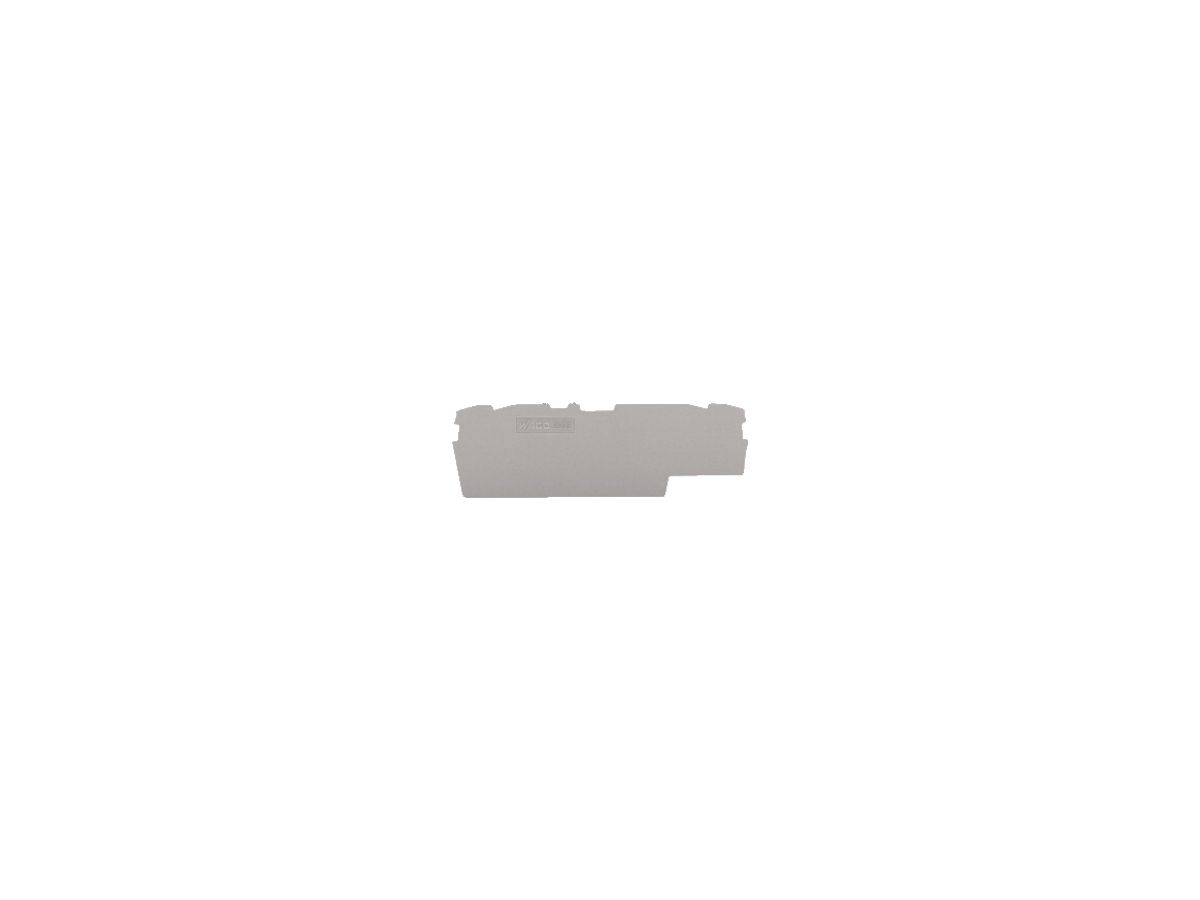 Abschlusswand WAGO TOPJOB-S grau zu Serie F 2002-1871/1874