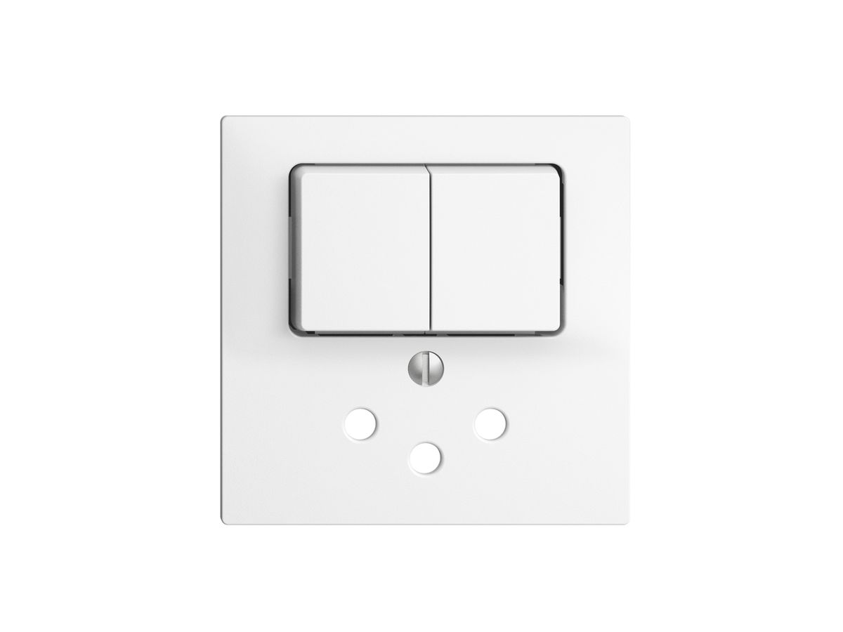 Frontset EDIZIOdue weiss 60×60mm T12 mit Shutter