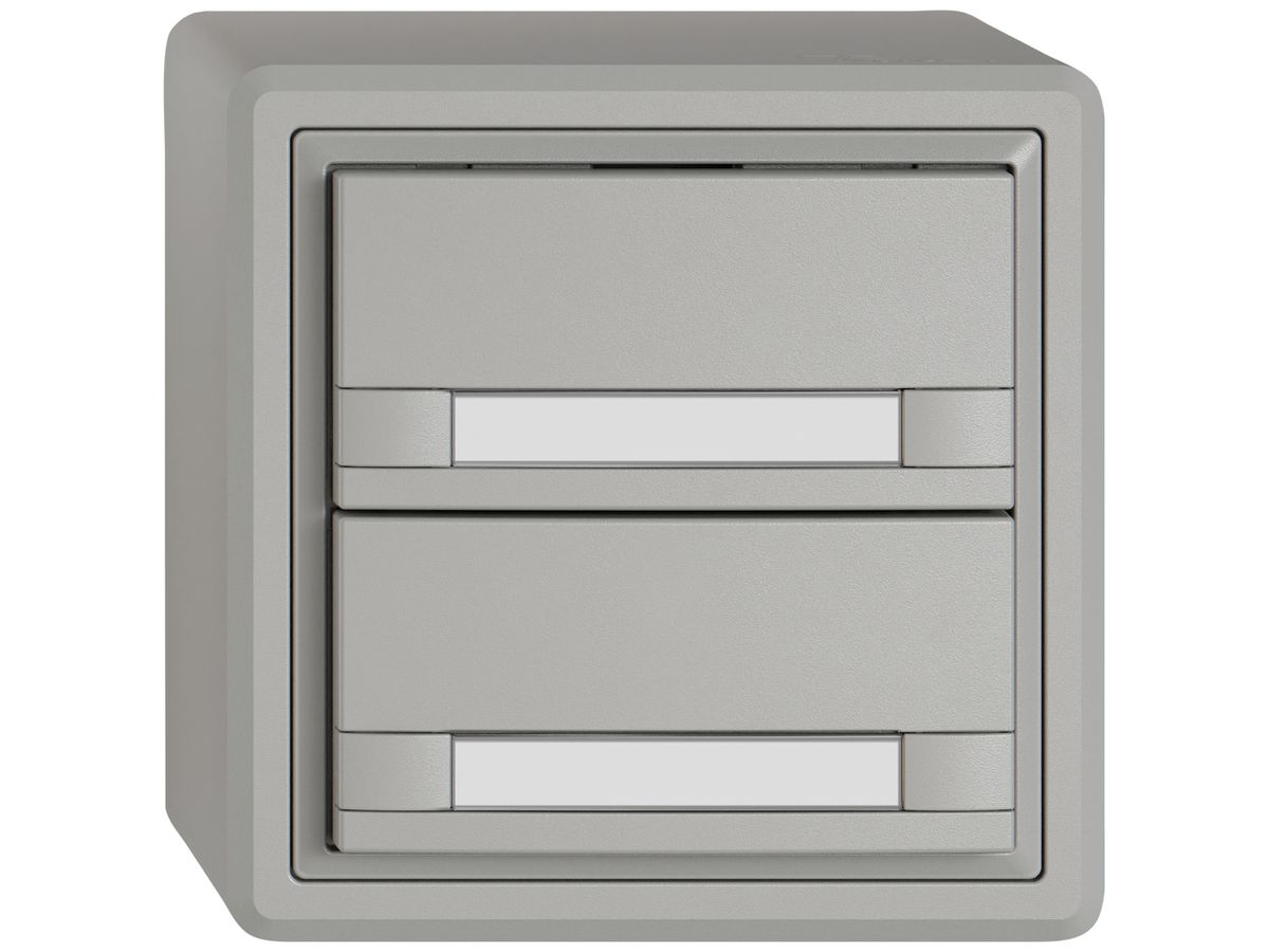 AP-KNX-Taster RGB EDIZIO.liv SNAPFIX® Temperaturfüh.o.LED Pap.2×T 2-Tbed.hgu