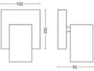 Spot Philips KOSIPO GU10 1×5.5W 102×102mm weiss