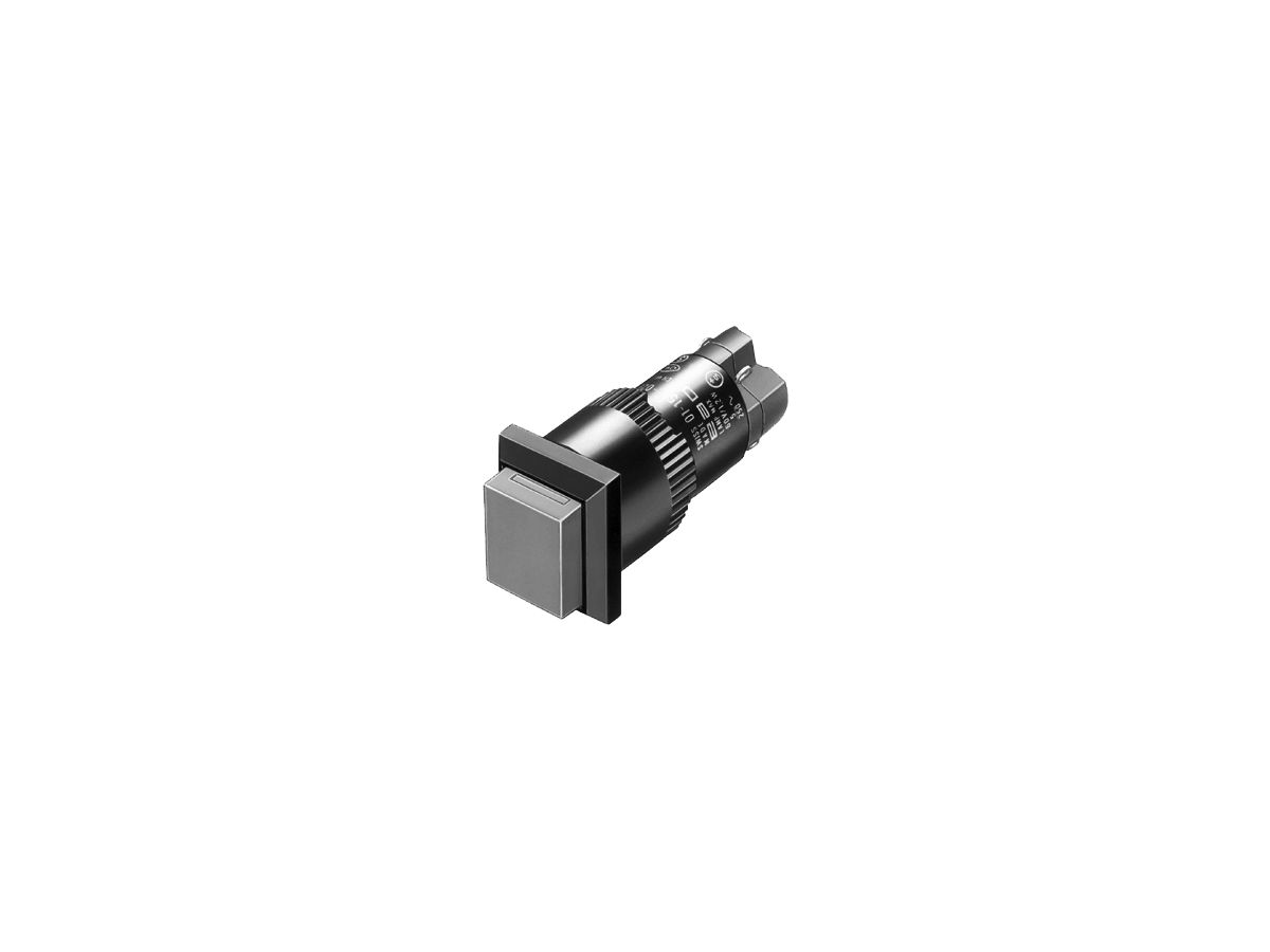 EB-Leuchtdrucktaster EAO01 18×18mm 1Ö+1S, schwarz