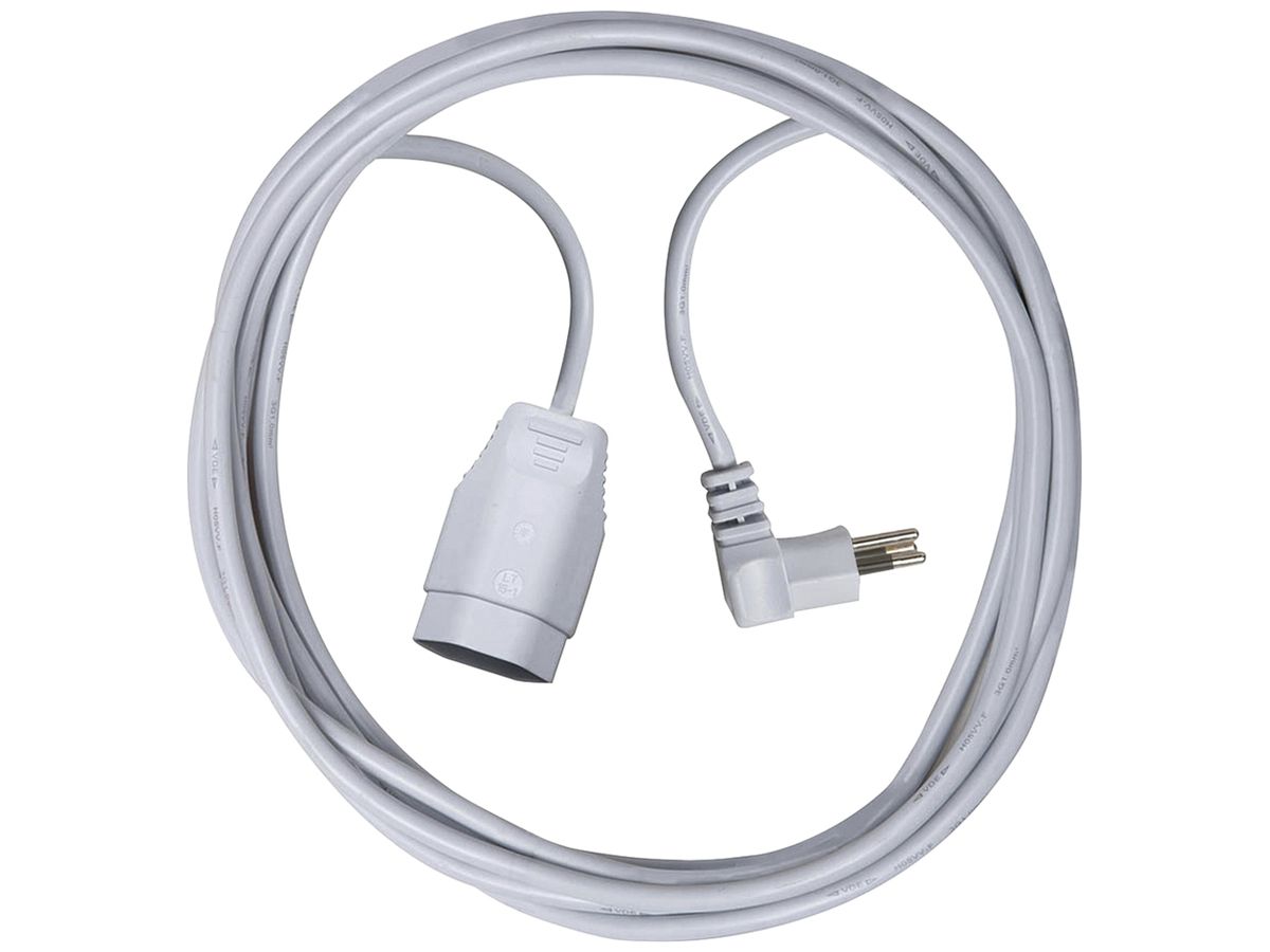 Verlängerungskabel Brennenstuhl PVC 10A 230V 3×1mm² T12/T13 90° 5m ws