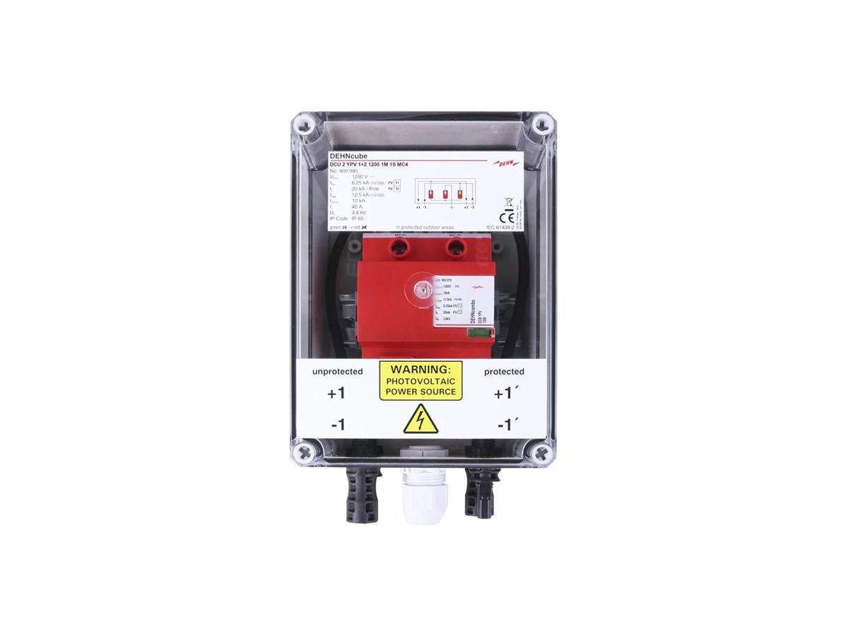 Generatoranschlusskasten DEHN SE DCU 2 YPV 1+2 1200 1M 1S original MC4