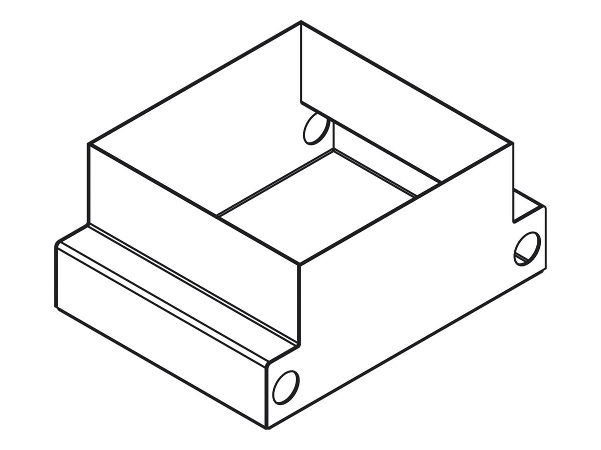 Einbetonierdose Lanz 8 FLF quadratisch