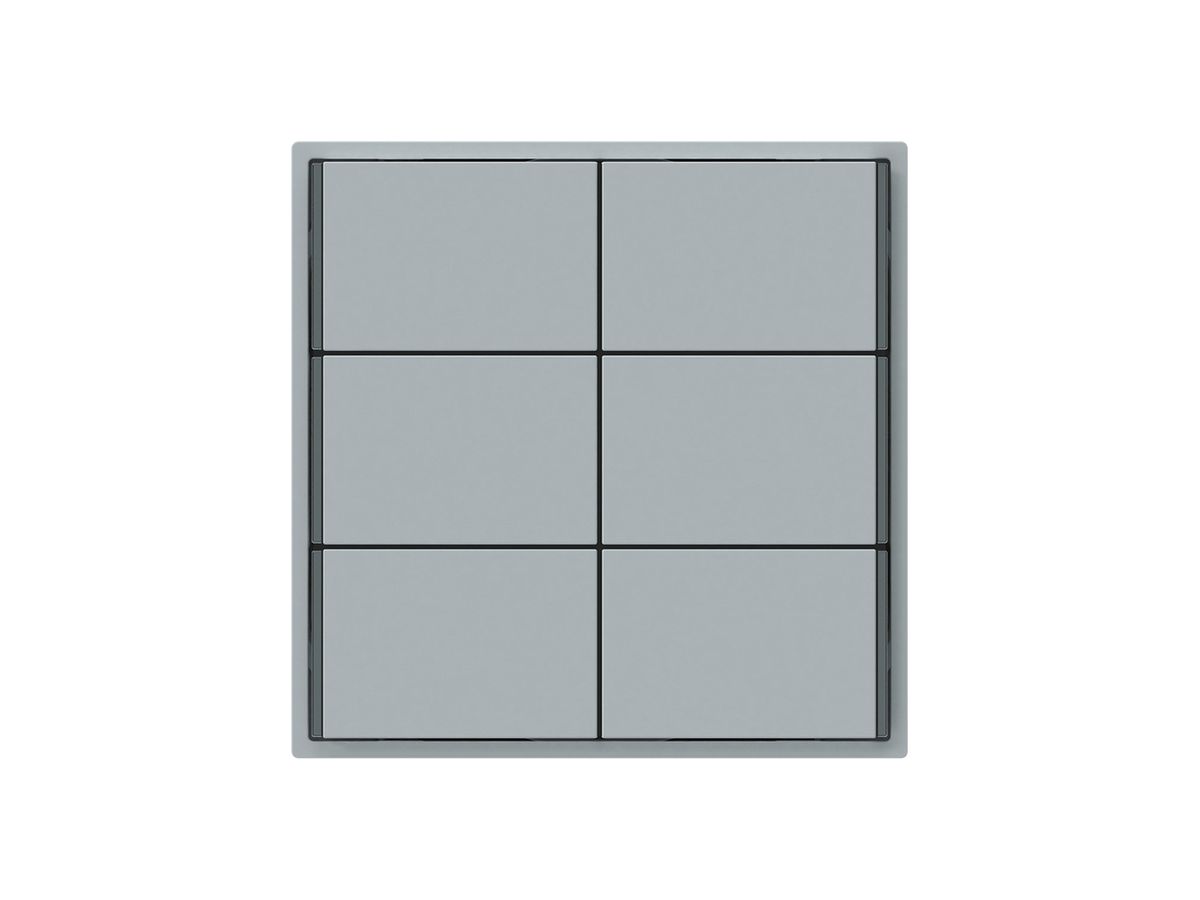 Taster KNX KAL 6×Tasten 6×Betätigungspunkte LED grau
