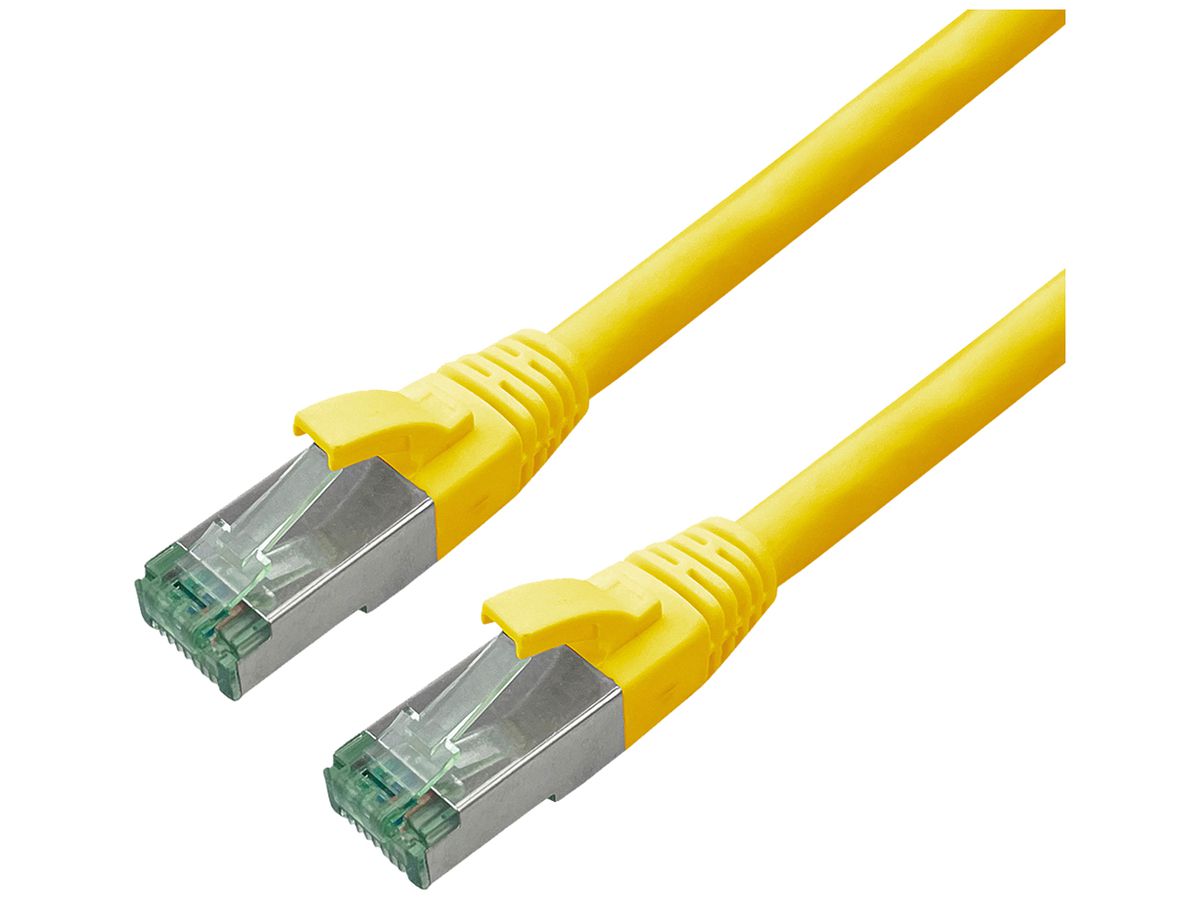 Patchkabel RJ45 ROLINE RM Kat.6A S/FTP AWG26 TPE gelb 2m