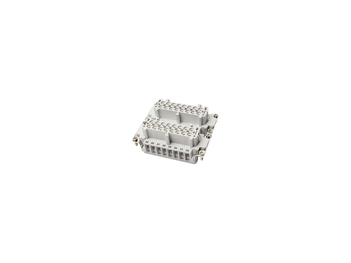 Buchseeinsatz B32 0.5…2.5mm² 20…14AWG, mit Drahtschutz 17…32