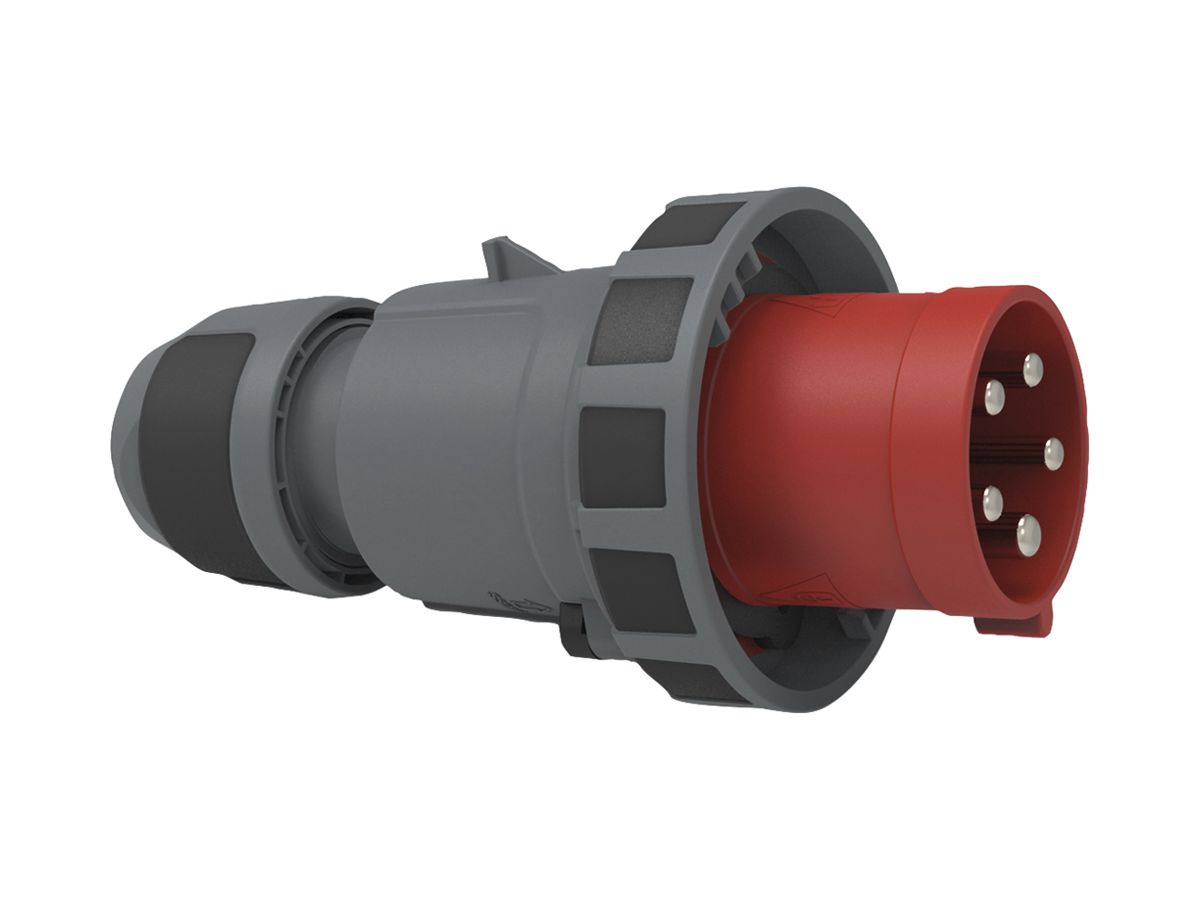 Stecker CEE Bals INNOLINQ-Design 5P 63A 400V rot 6h IP67 Schraubklemme