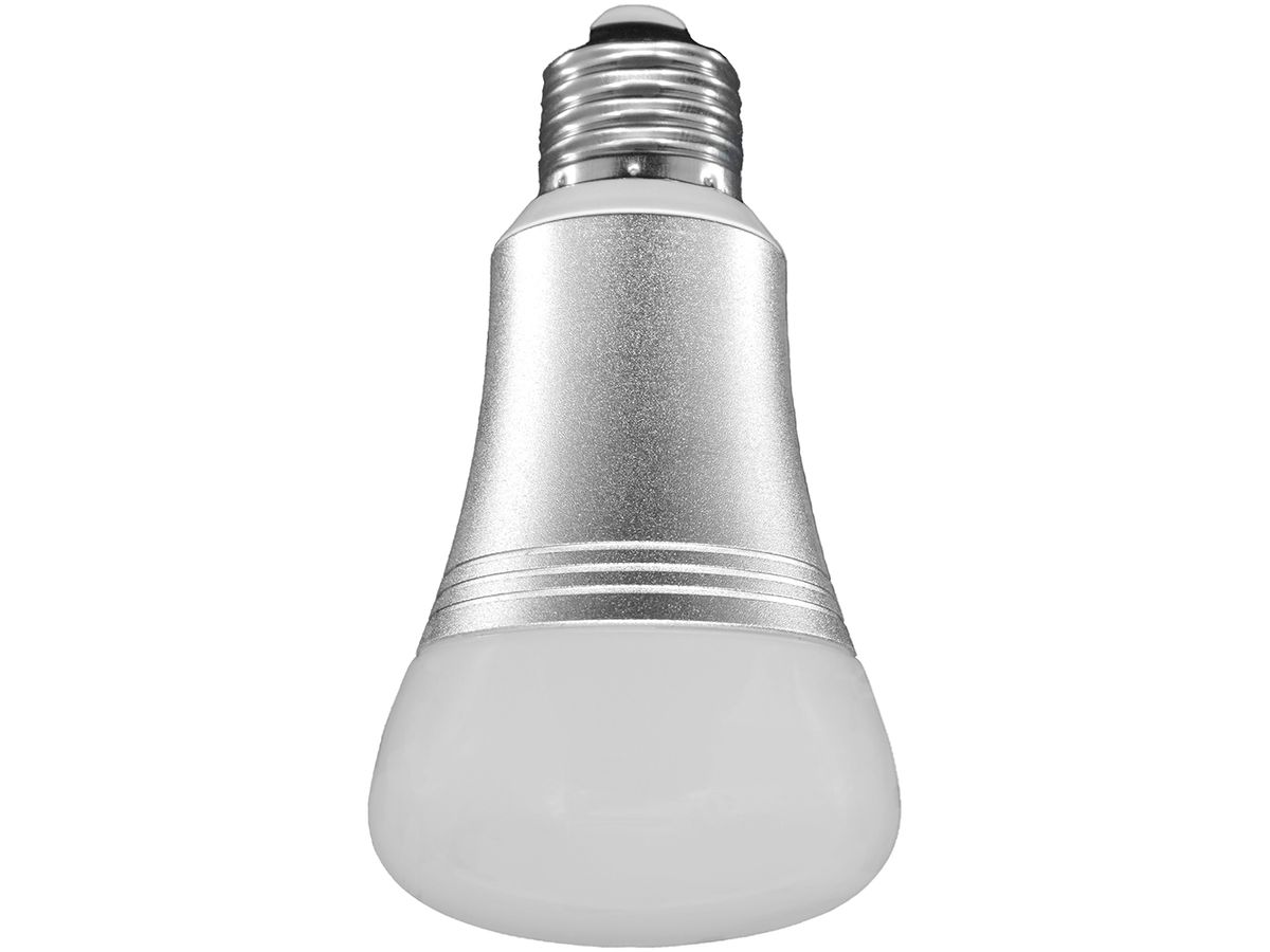 RF-LED-Lampe myTEM MTBUL-100-WL E27 100…240VAC 7W 600lm RGB DIM Z-Wave
