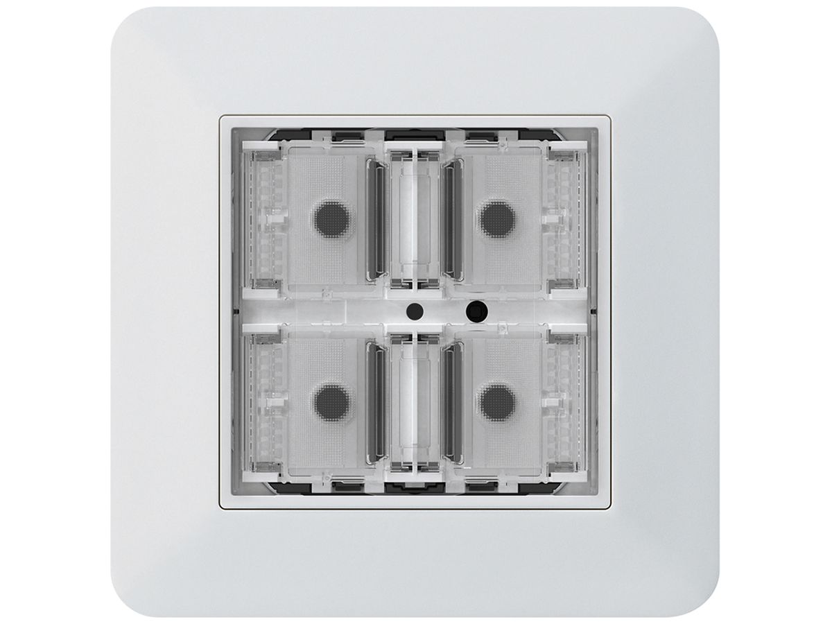 UP-Taster KNX KTR f.4×Tasten 4×Betätigungspunkte LED weiss