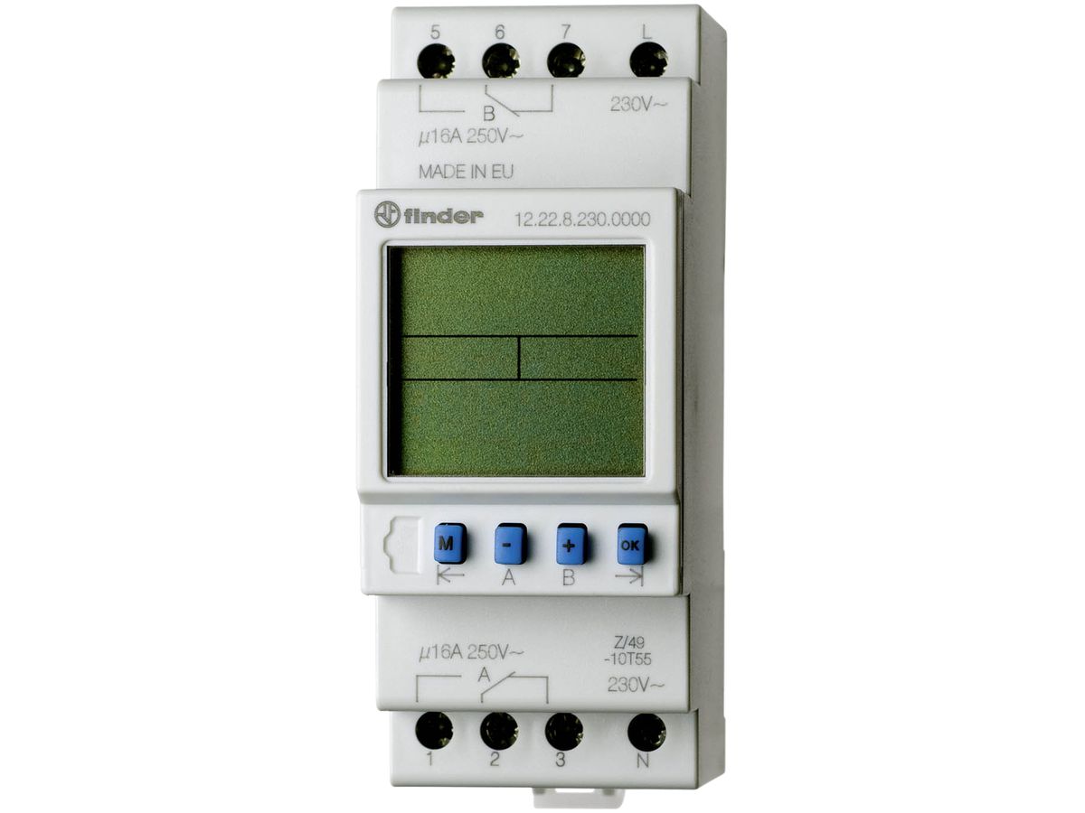 Schaltuhr Finder digital 2W 16A 230VAC