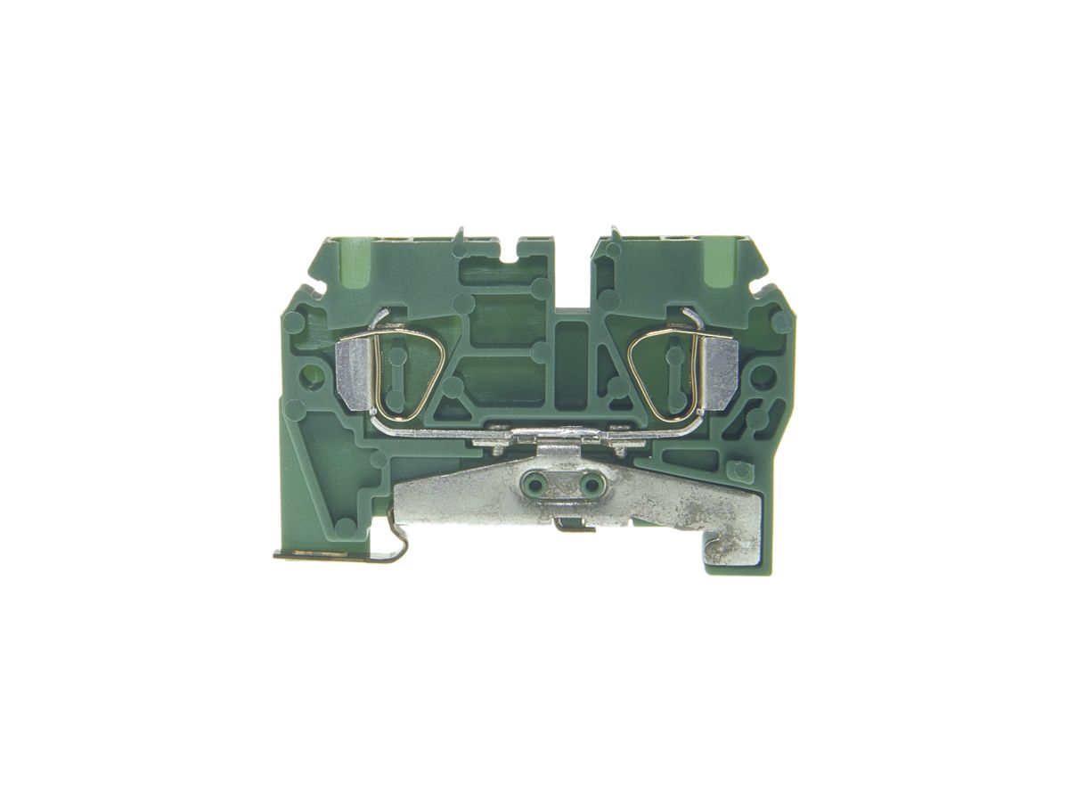 Schutzleiter-Reihenklemme Woertz Ex 0.5…2.5mm² Federzuganschl.2×1 TH35 grün/gelb