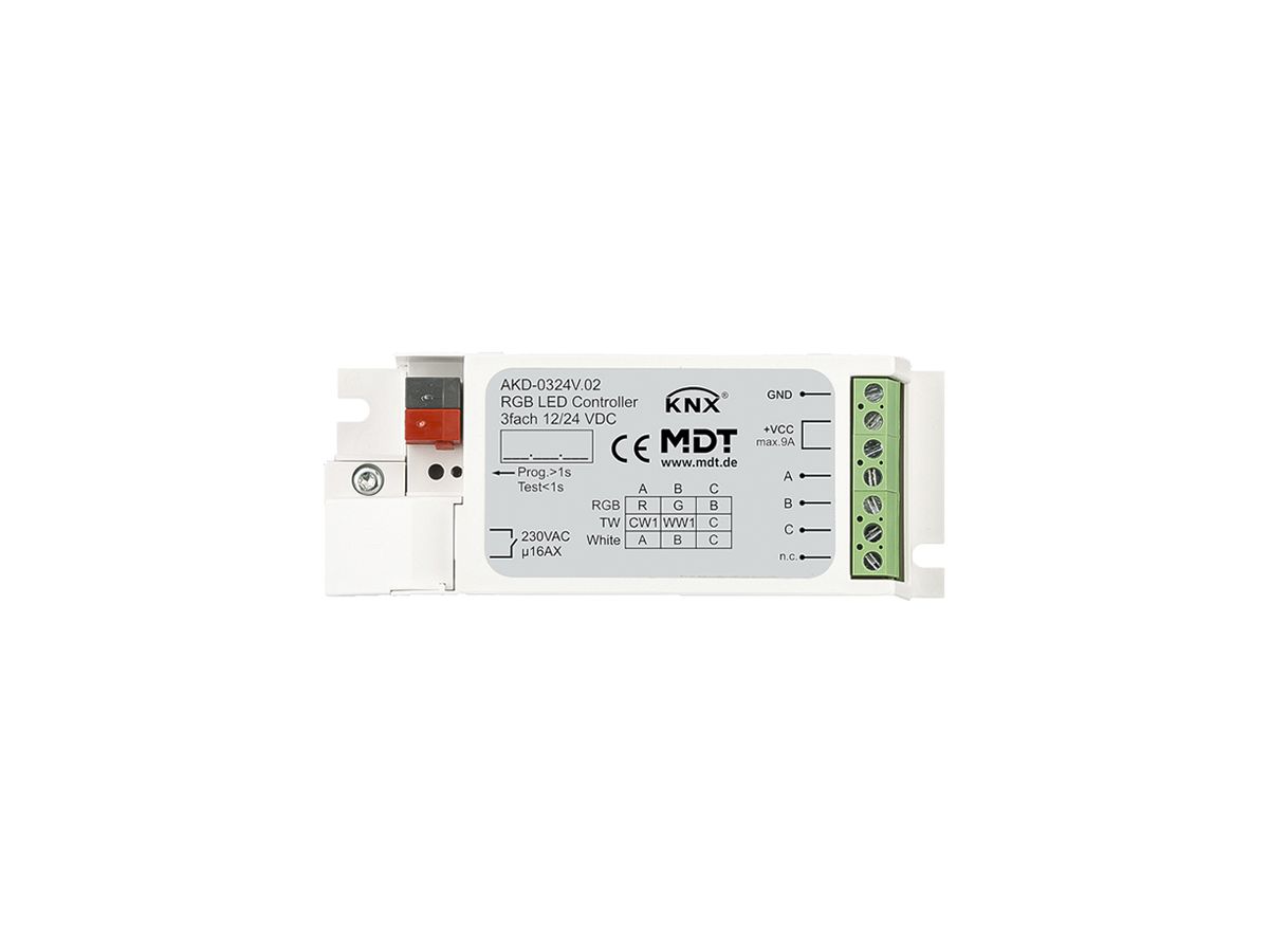 LED-Betriebsgerät KNX MDT AKD-0324V.02 3-Kan 72W 12…24V