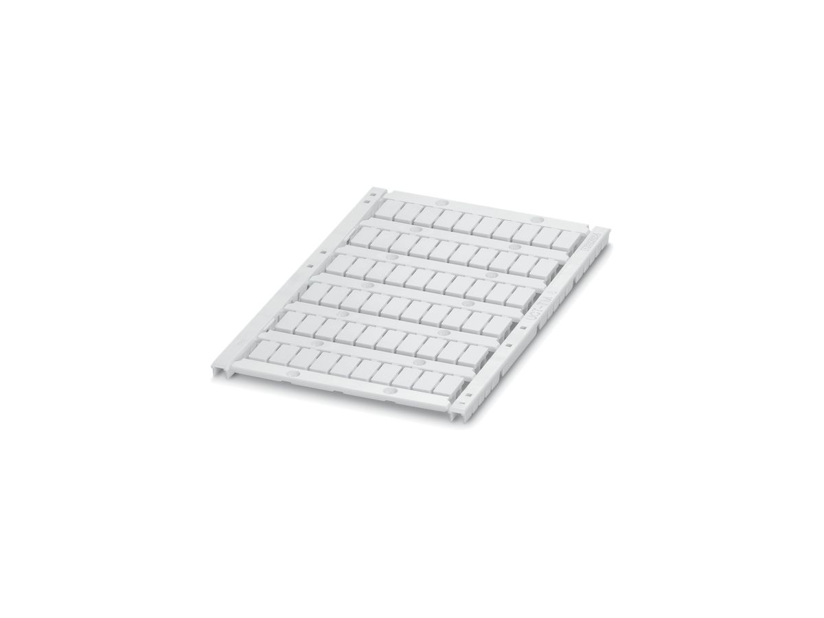 Bezeichnungskarte UCT-TM 6 weiss für Klemmen 5.6×10.5mm