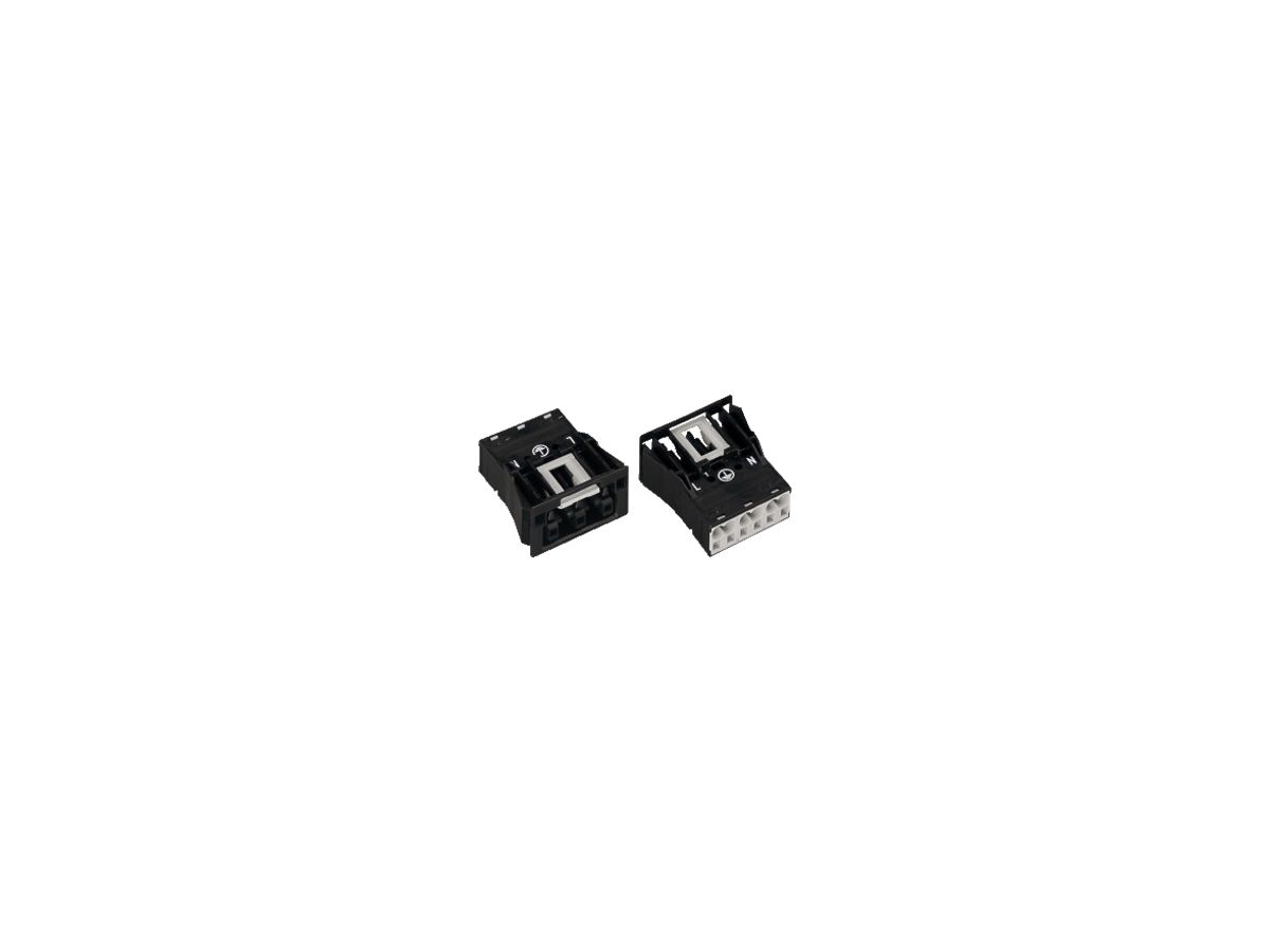 Buchse WAGO Winsta Snap-In 3L 0.5…4mm² braun
