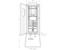 Anschlussschrank Demelectric 80A 55kVA NH00 IP44 rot