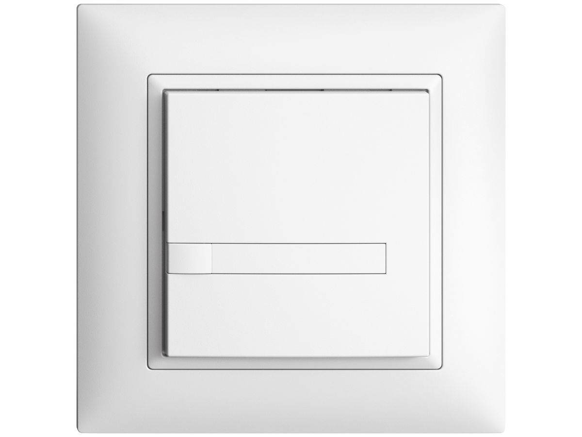 UP-Taster KNX 1-fach EDIZIOdue weiss RGB ohne LED mit Papiereinlage