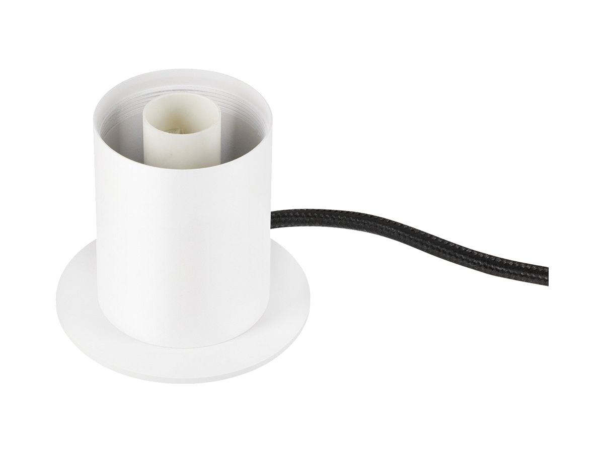 Tischleuchte SLV VARYT E14 1×6W Schalter Ø90×90mm weiss