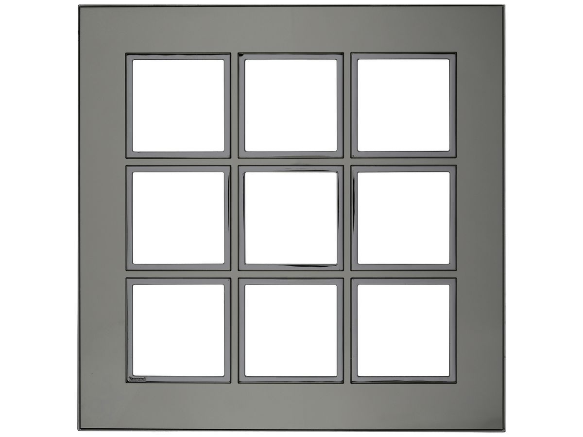 UP-Kopfzeile Legrand Arteor 3×3 horizontal und vertikal 213×213mm Stainless