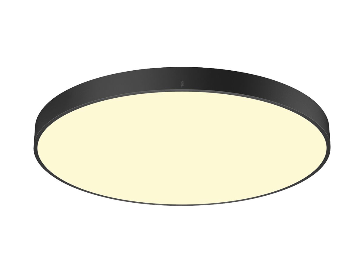 LED-Deckenleuchte SLV MEDO 90 79W 9350lm 927/930/940 IP50 DIM Ø900mm schwarz