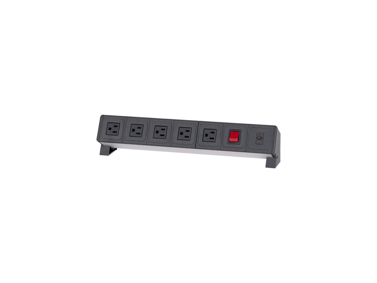 Steckdosenleiste Rittal AS 4051.122 für WS540 110VAC/60A 5×NEMA-5 Schalter
