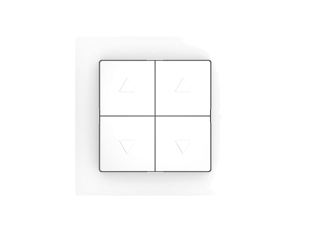 Storenschalter Sidus, 2-Kanal, Typ E, weiss