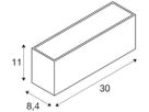 LED-Wandleuchte SLV SITRA L UP/DOWN 24W 2700lm 3000/4000K 105° IP65 weiss