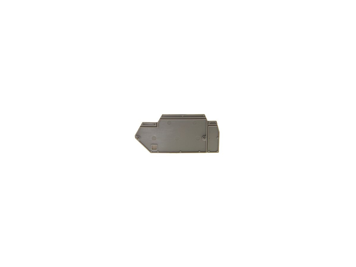 Trenn-/Abschlusswand 1.5mm² grau für F W35370