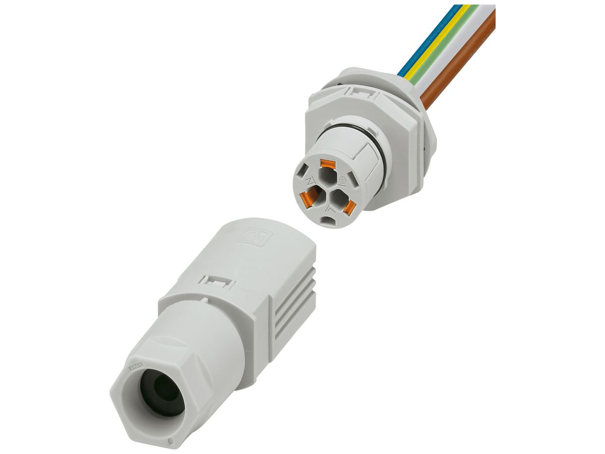 Wanddurchführung PX IPD WD Feldstecker 3P 16A 450V M25 lgu IP66 1m