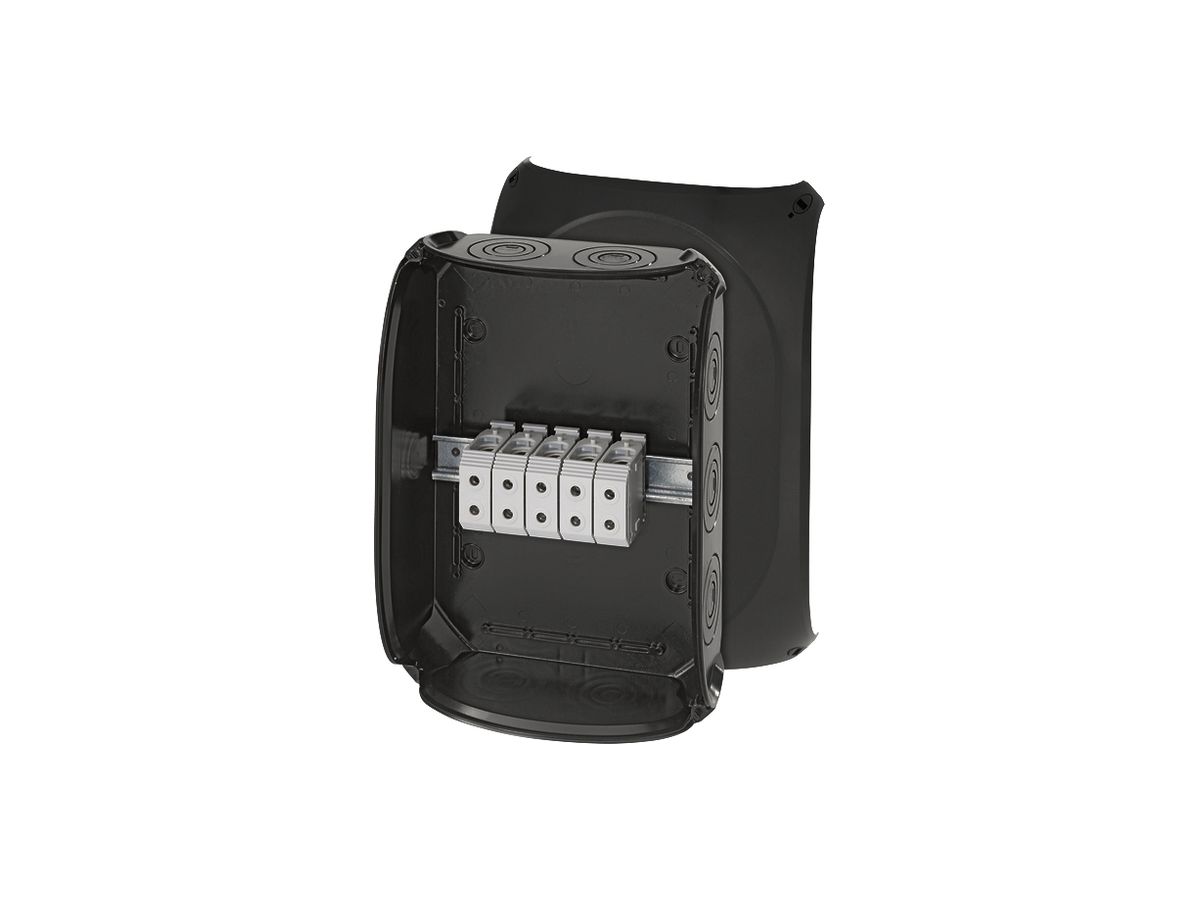 AP-Abzweigdose Hensel KF B mit Klemmen 5×50mm² schwarz