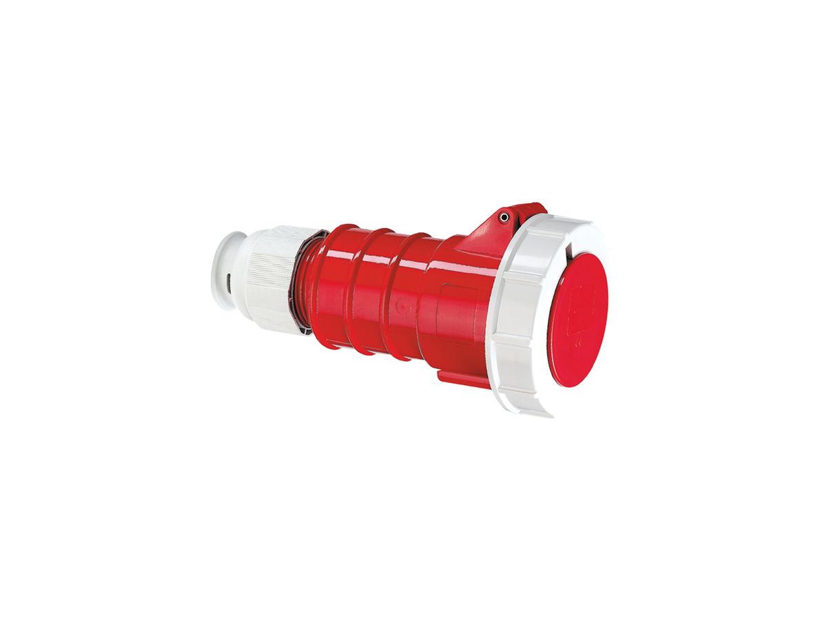 Kupplung CEE Bals 5P 32A 400V 6h rot IP67 vernickelt QC.TE-Plus