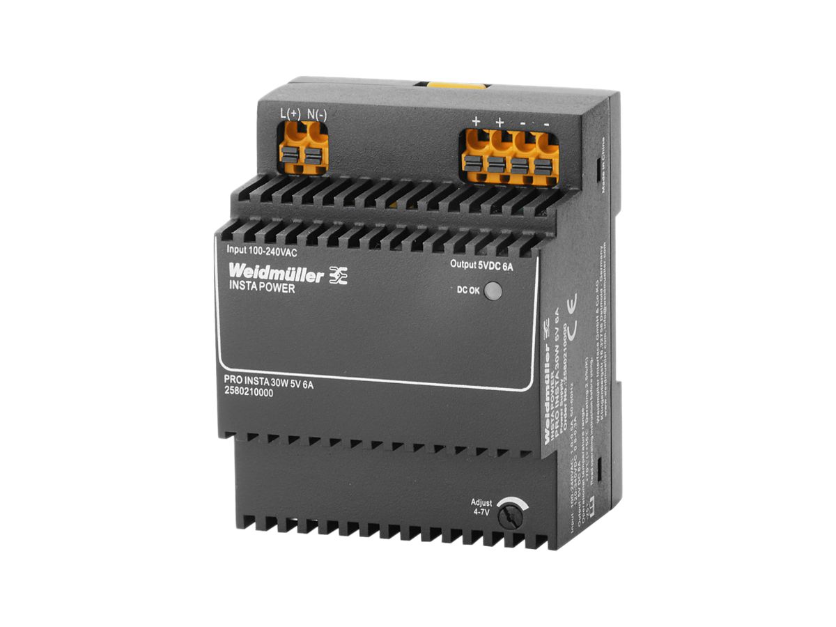 Schaltnetzgerät Weidmüller Connect Power PRO INSTA 30W 5V 6A