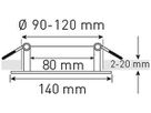 Erweiterungsrahmen MH für LED-Spot maxLUCE AXO/STATO 5 Stück weiss