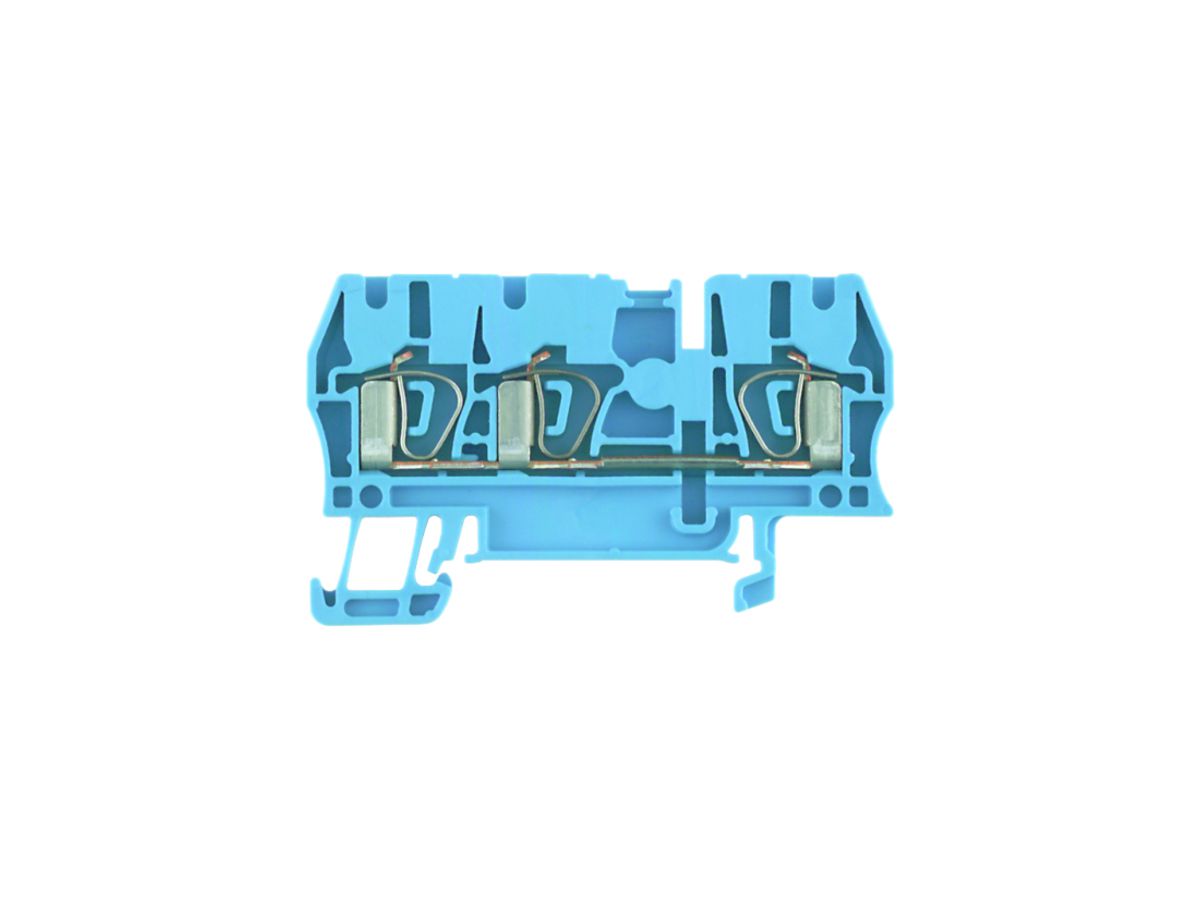 Durchgangs-Reihenklemme Weidmüller ZDU 2.5/3AN Zugfeder 2.5mm² TS35 blau