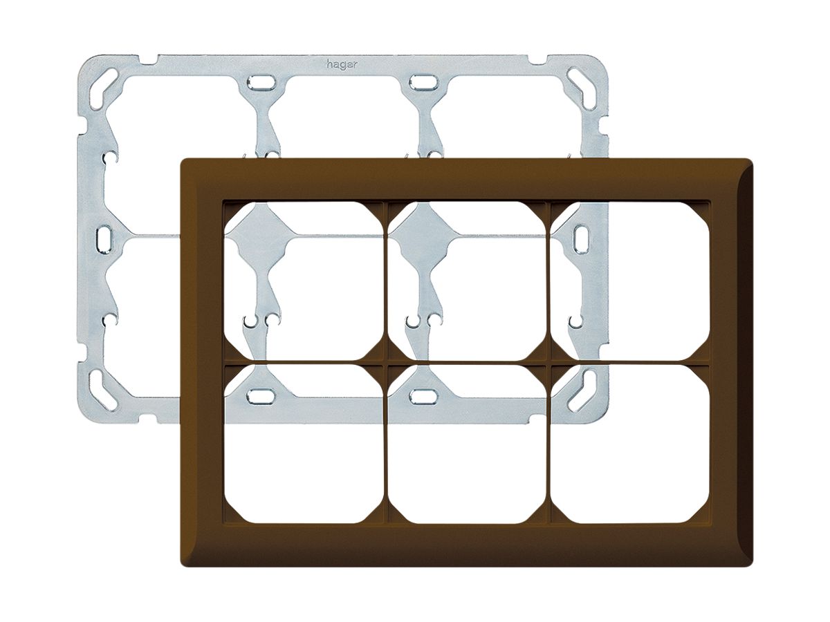 UP-Kopfzeile kallysto.line 2×3 braun horizontal