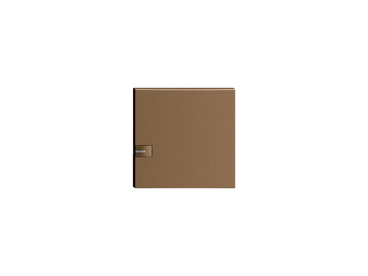 Taste 1/1 KNX/UNI-Taster mit LED EDIZIOdue Einfachbedienung coffee