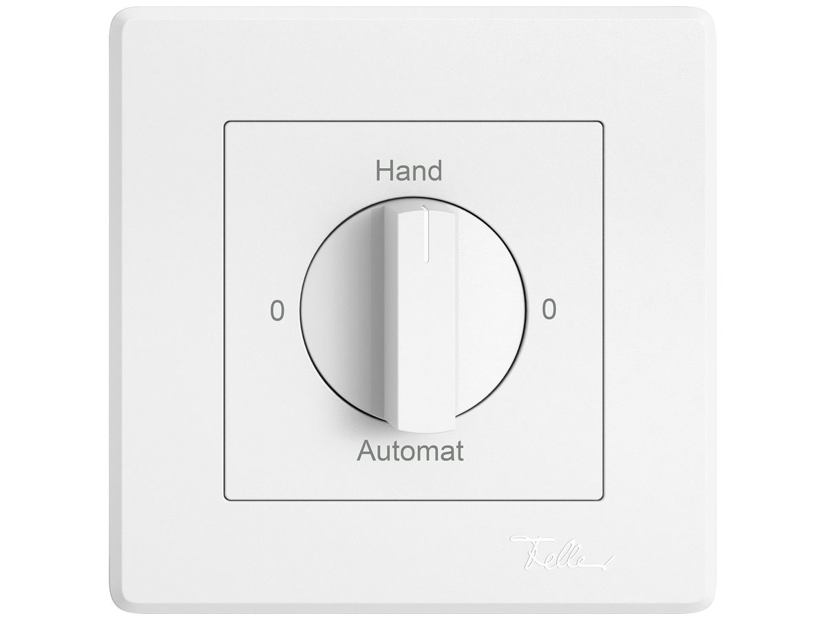UP-Drehschalter EDIZIO.liv SNAPFIX® Drehgriff 2/1L 0-Hand-0-Automat ws