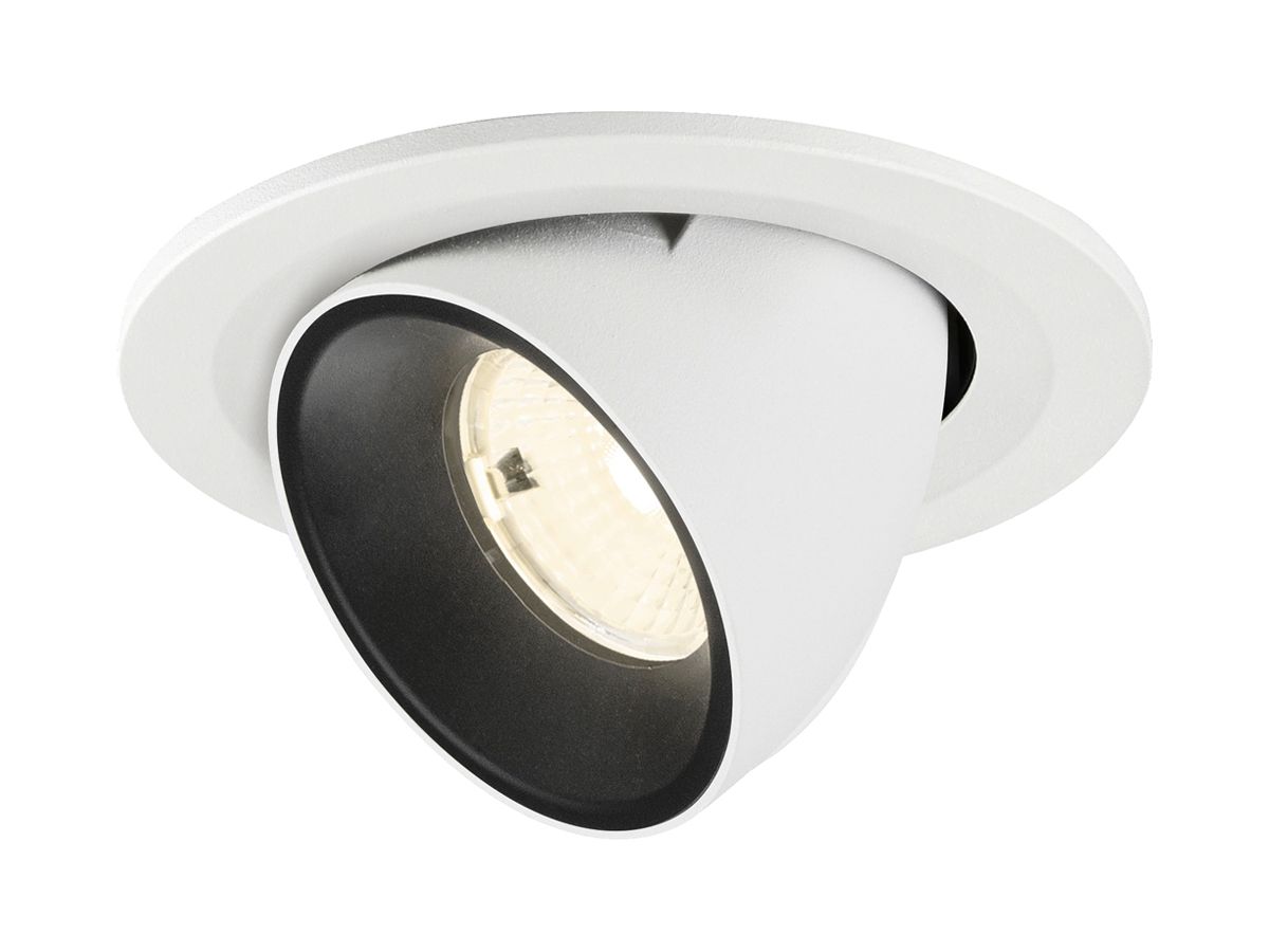 LED-Downlight SLV NUMINOS GIMBLE S 6.7W 1050lm 4000K WB DALI Ø90 ws/sz