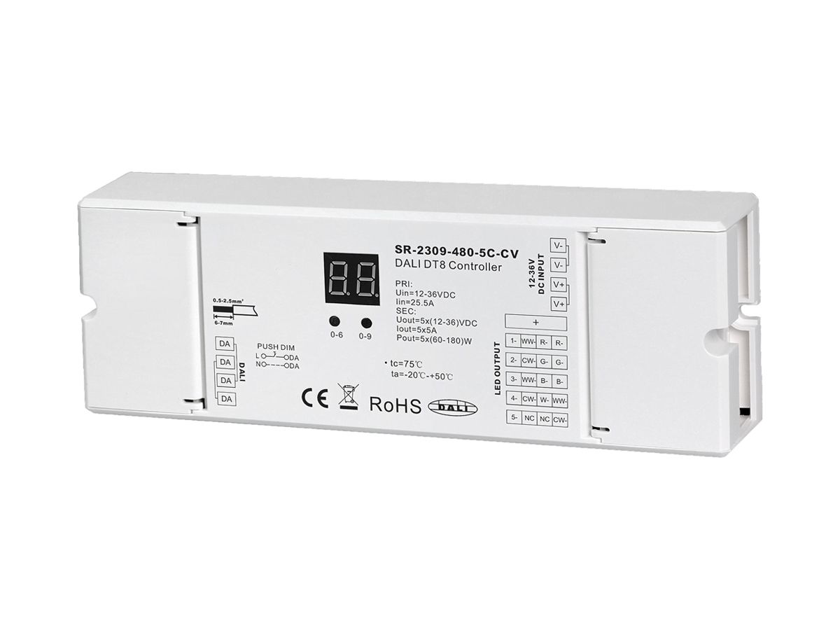 LED-Betriebsgerät SUNRICHER SR-2309 0…900W OUT:12…36V 0…25000mA DALI2
