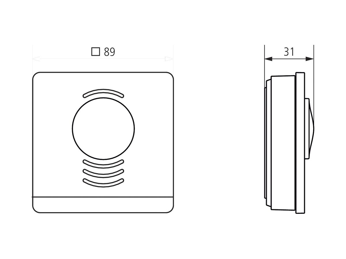 AP-Raumtemperaturregler KNX Theben LUXORliving R718