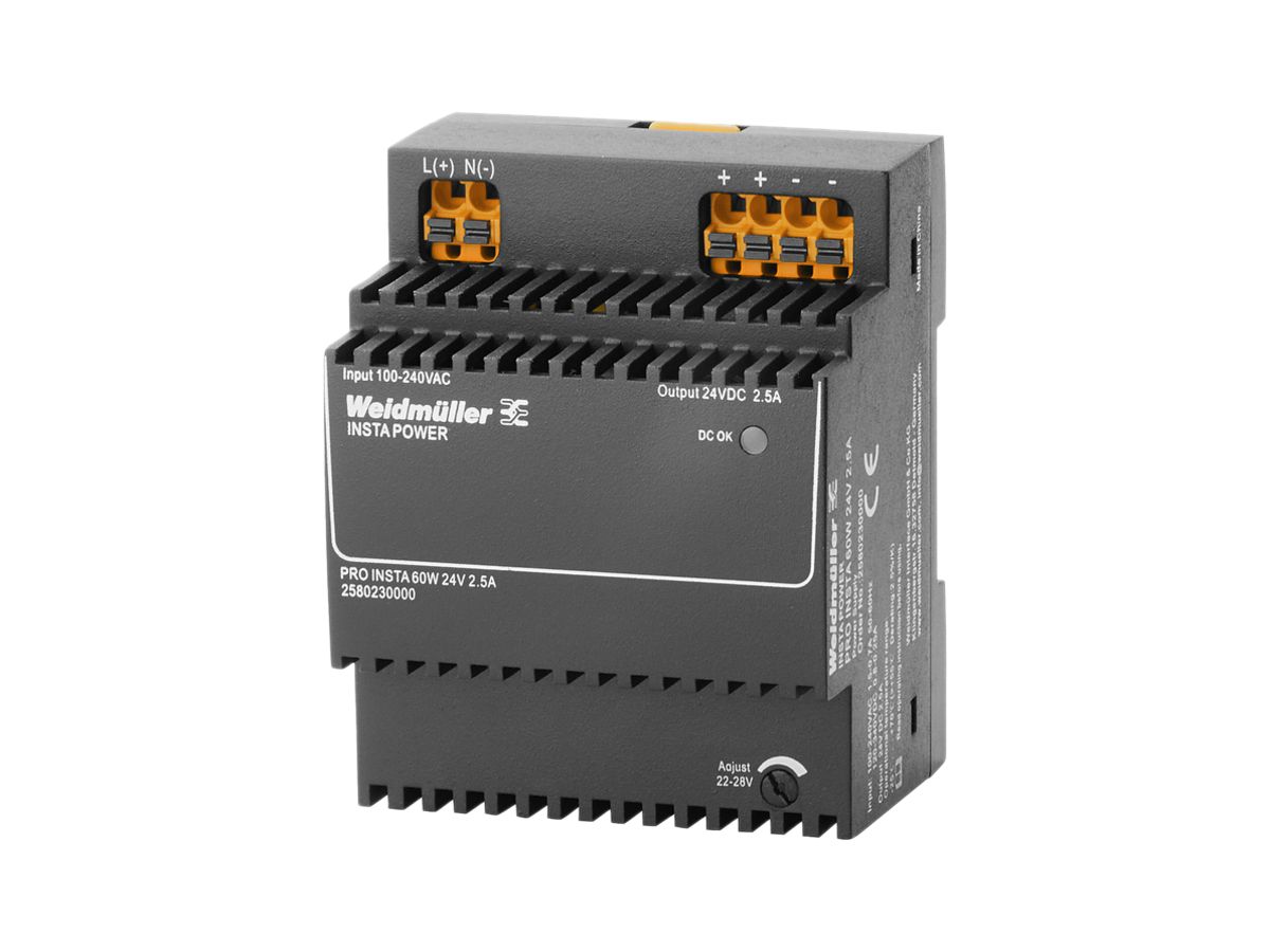 Schaltnetzgerät Weidmüller Connect Power PRO INSTA 60W 24V 2.5A