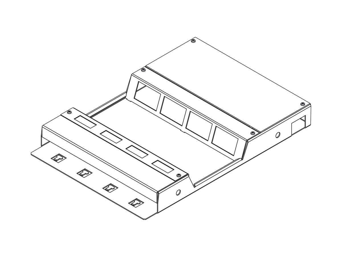 Bodendose doppelt Lanz H=45mm 8 FLF