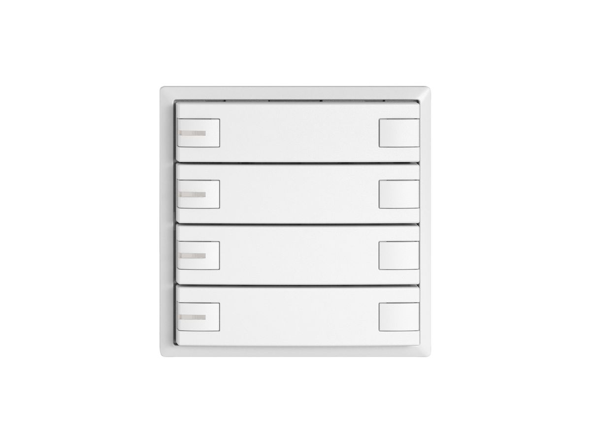 KNX-Taster RGB EDIZIO.liv SNAPFIX® Temperaturfüh.RGB-LED 4×T 2-Tbed.ws