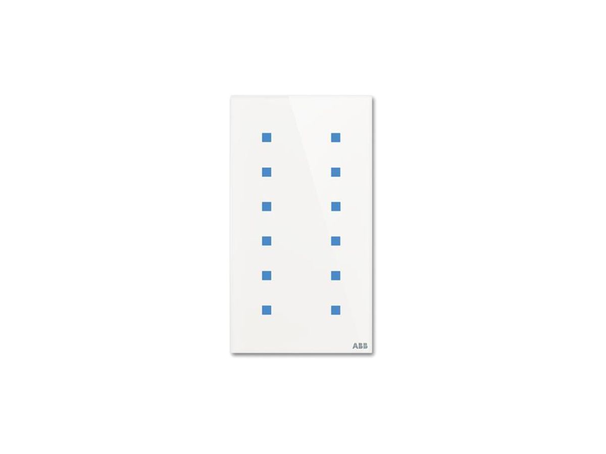 Bedienelement ABB-Tacteo TB/U12.7.1, 12-fach vertikal