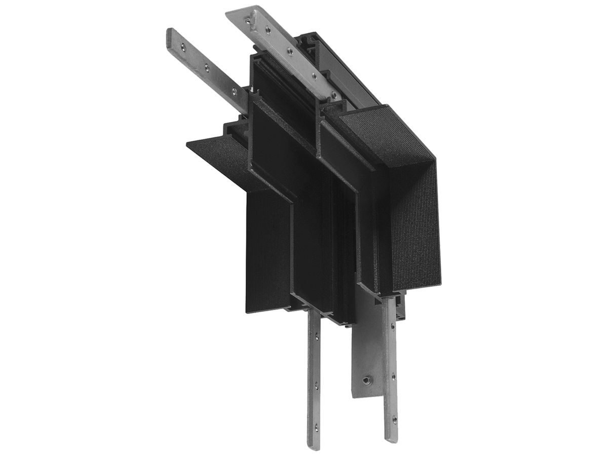 L-Verbinder SLV 48V TRACK Aluminium 81×74×81mm schwarz