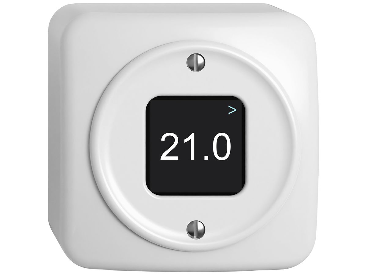 AP-Raumtemperatursensor STANDARDdue Wiser SNAPFIX® 230V 5…30°C weiss