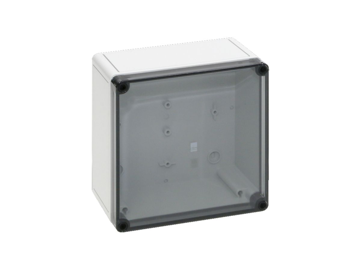 Apparategehäuse Rittal PK 180×180×90mm grau transparent