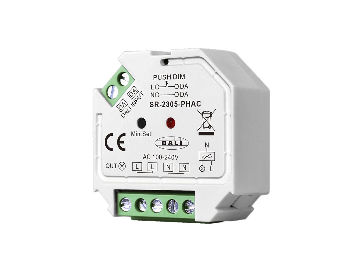 EB-Dimmaktor SUNRICHER SR-2305 DALI 1×Ausg 0…400W 100…240V